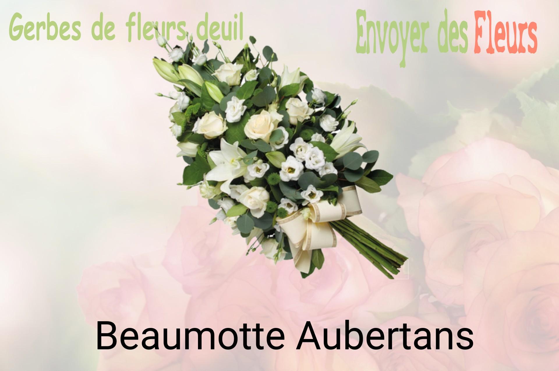 Gerbe de fleurs de deuil livrée à Beaumotte-Aubertans